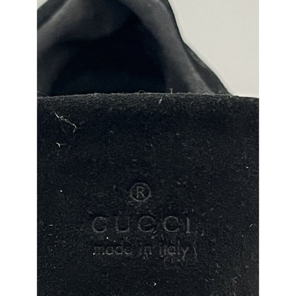 Gucci Scarpa Black Casual Velvet Comfort Shoe slip on sneakers men Size 9.5 - Picture 2 of 16